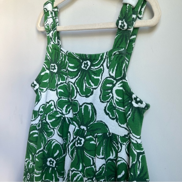 Tahari Green & White Kids Sleeveless Sundress - US 7 - Picture 3 of 9
